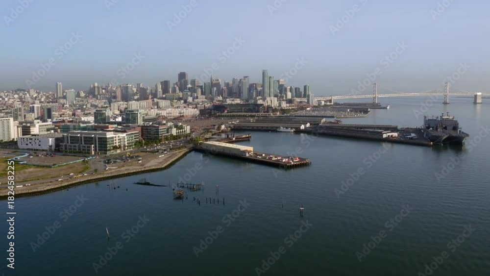 San Francisco Harbor, wide aerial San Francisco Harbor, wide aerial