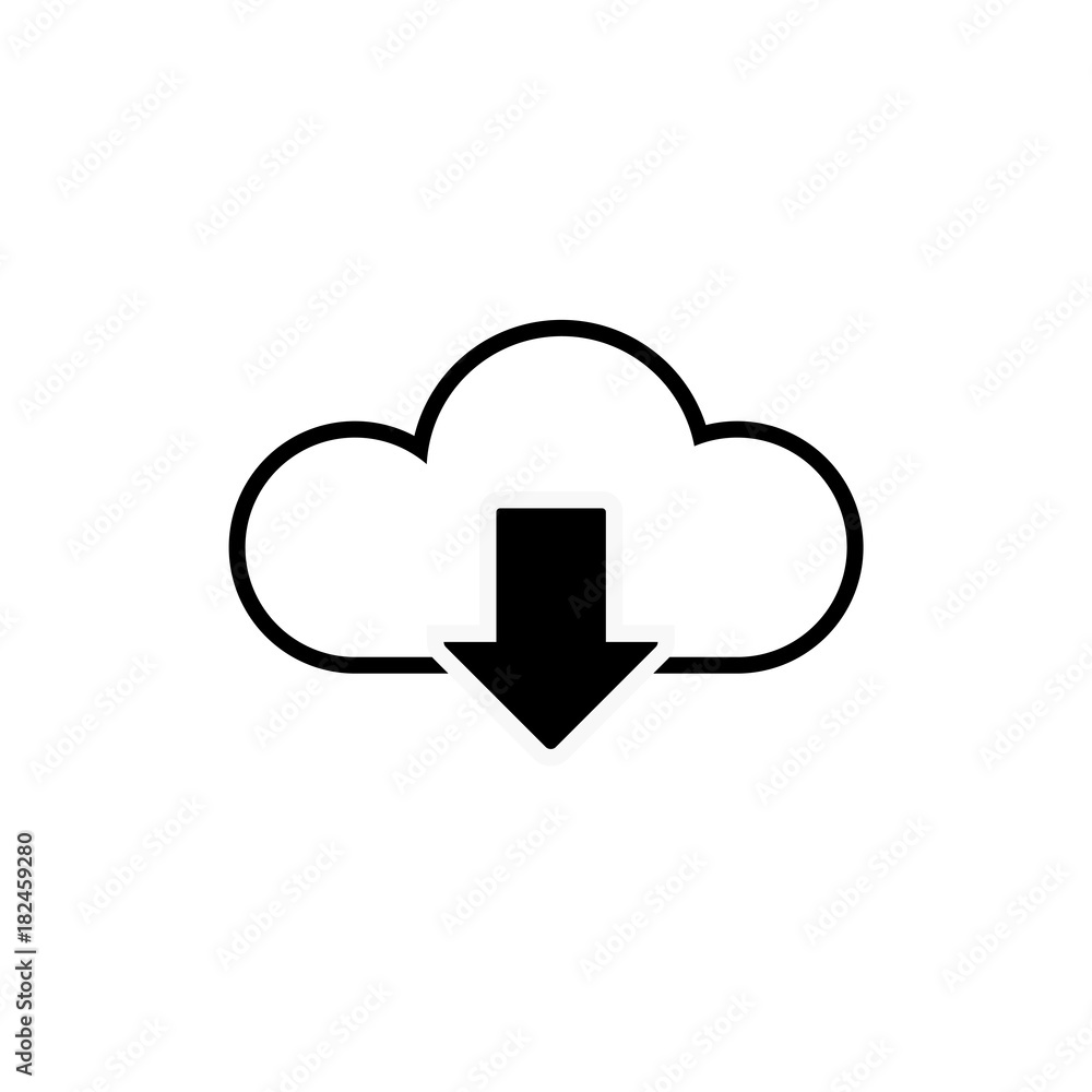 Data cloud icon. Backup and restore sign. Upload to and download from data cloud. Internet traffic image Data cloud icon. Backup and restore sign. Upload to and download from data cloud. Internet traffic image