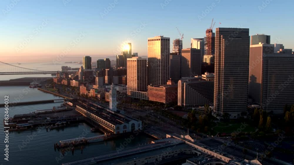 San Francisco cityscape, wide aerial