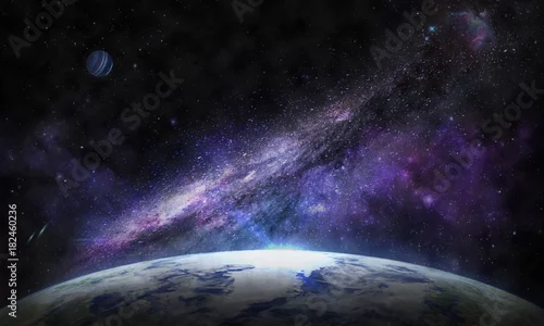 Obraz droga mleczna w kosmosie