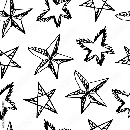 seamless pattern with stars.