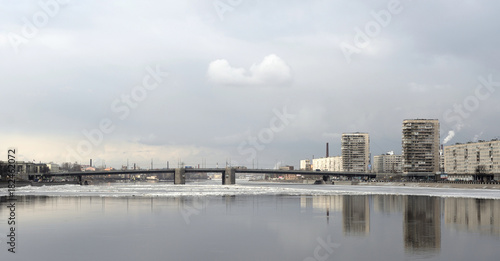 View of Neva river, St.Petersburg. © konstan