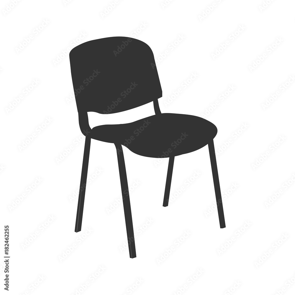 Chair icon vector illustration isolated on ligth blue background. EPS Chair icon vector illustration isolated on ligth blue background. EPS