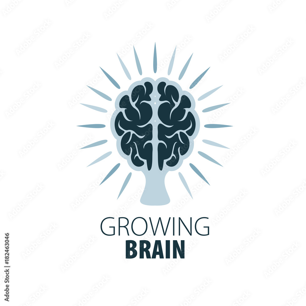 Vector brain logo Vector brain logo