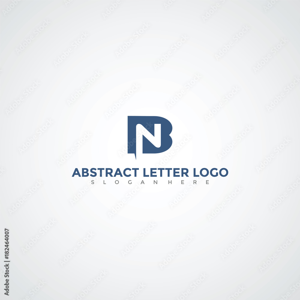 Abstract Letter NB Logo Template. Vector Illustrator Eps.10 Abstract Letter NB Logo Template. Vector Illustrator Eps.10