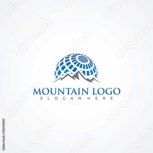 Mountain Logo Template. Vector Illustrator Eps.10