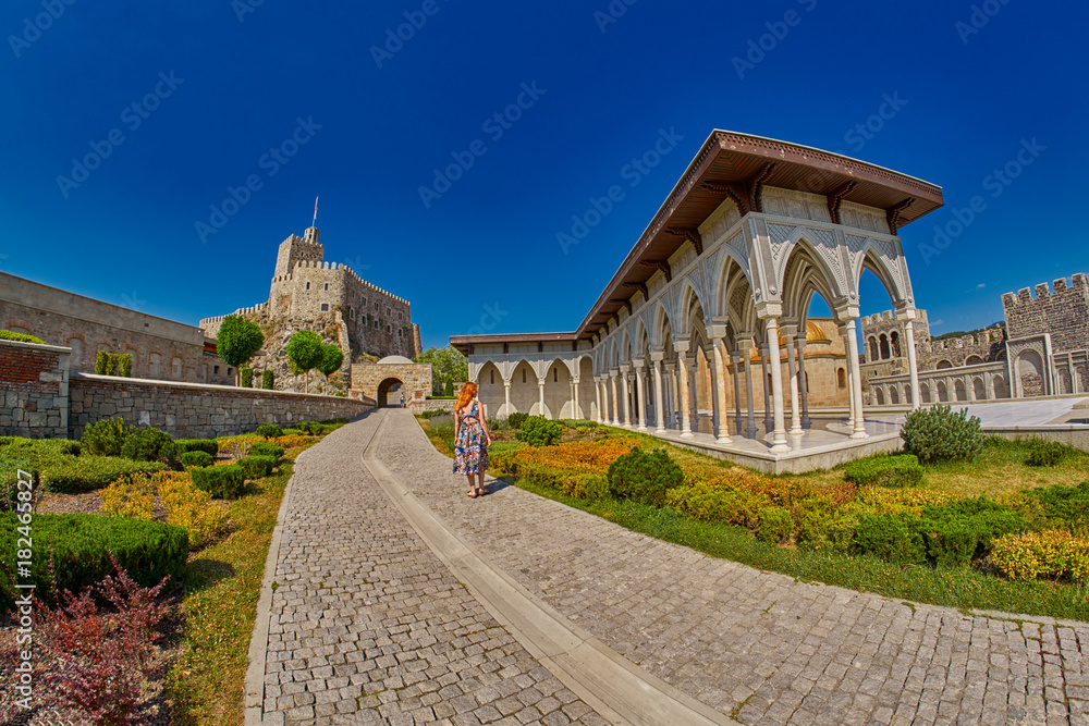 AKHALTSIKHE, GEORGIA - 08 AUGUST 2017: Famous Rabati Castle Complex