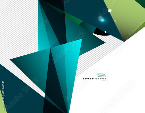 Geometrical abstract triangle background