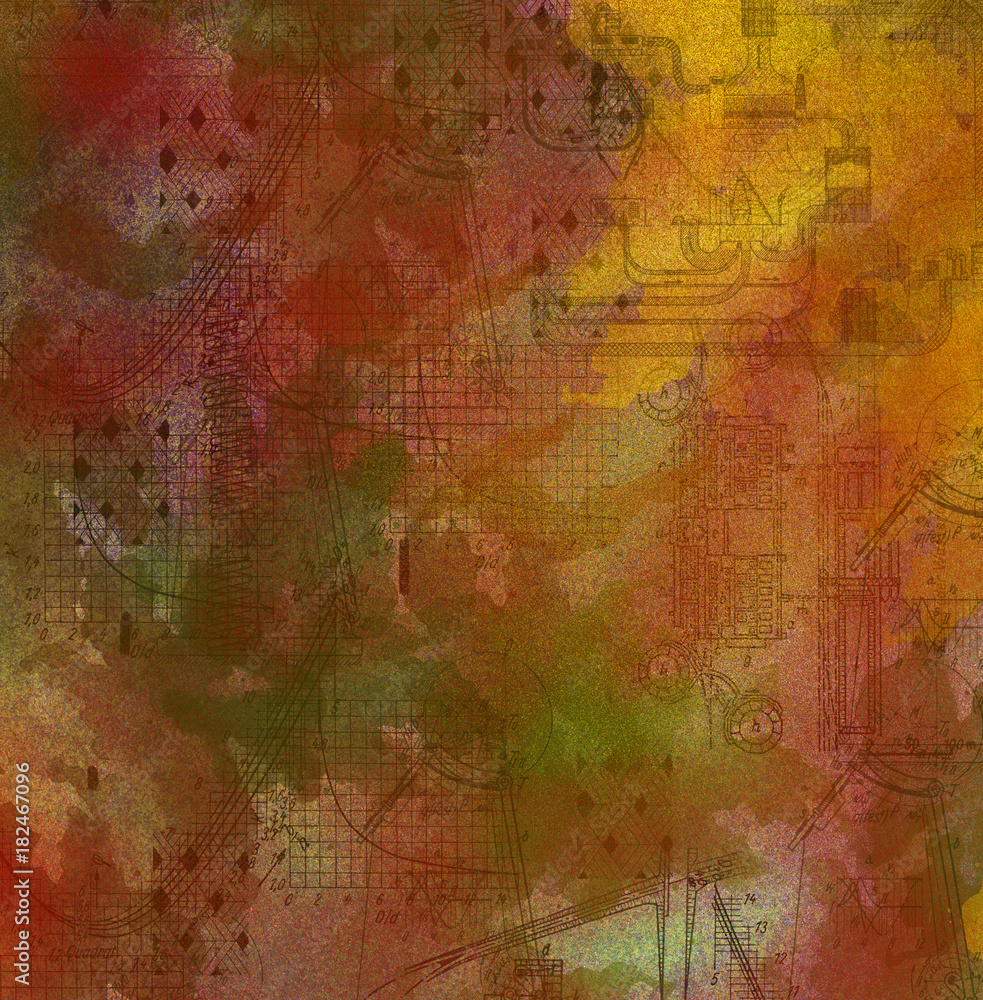 Bloody red watercolor abstract background