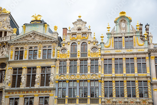 Guildhalls on the Grand Place, Brussels, Belgium.