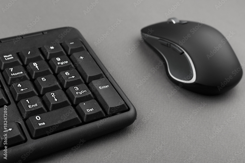 computer mouse near the keyboard computer mouse near the keyboard