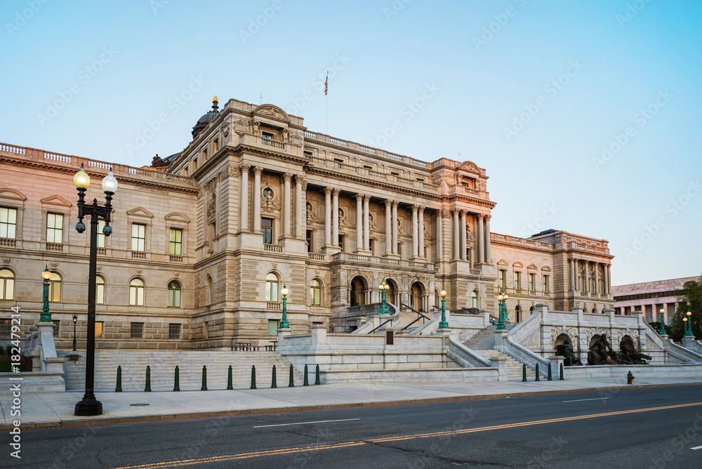 Library of Congress building of Washington DC US