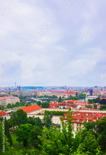 View of Charles Bridge and Prague Old Town Czechia