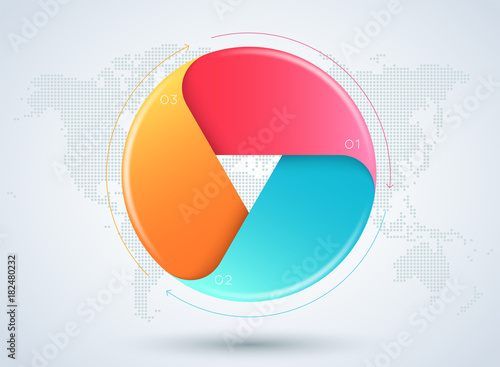 Infographic 3d 3 Stage Business Workflow Diagram