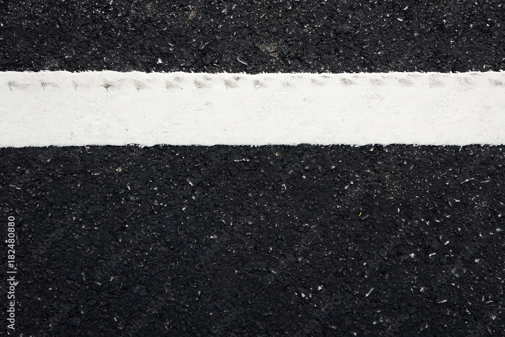 Fototapeta premium Asphalt road with marking line