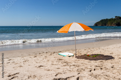 Tranquil beach scene
