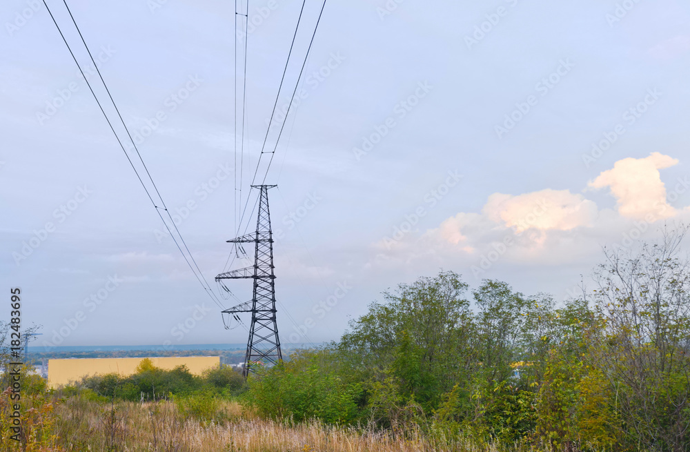 Overhead line for general transmission of electric power