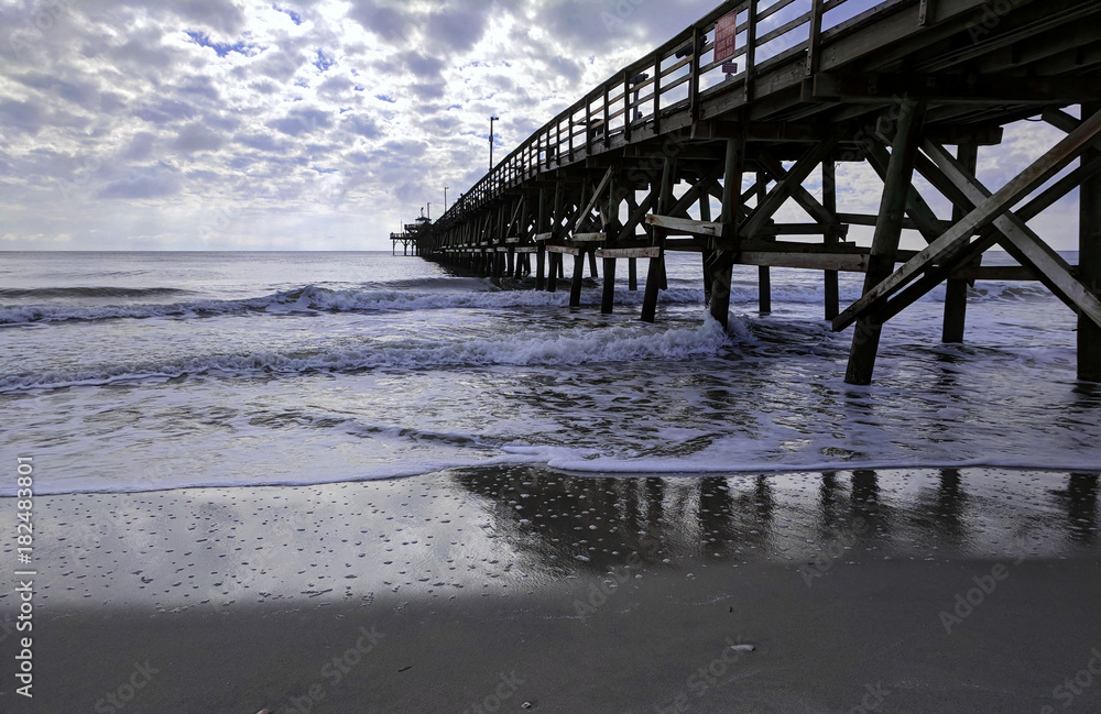 Fishing Pier Under the Cloudy Sky Fishing Pier Under the Cloudy Sky