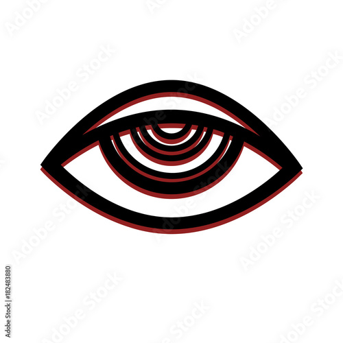 eye icon isolated minimalistic simple logo design vector