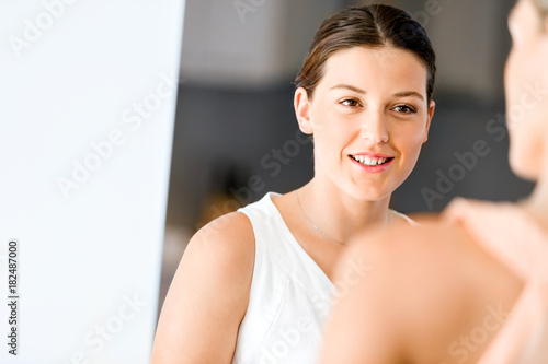 Beautiful woman portrait indoors Free Download Beautiful woman portrait indoors - GFXLoad
