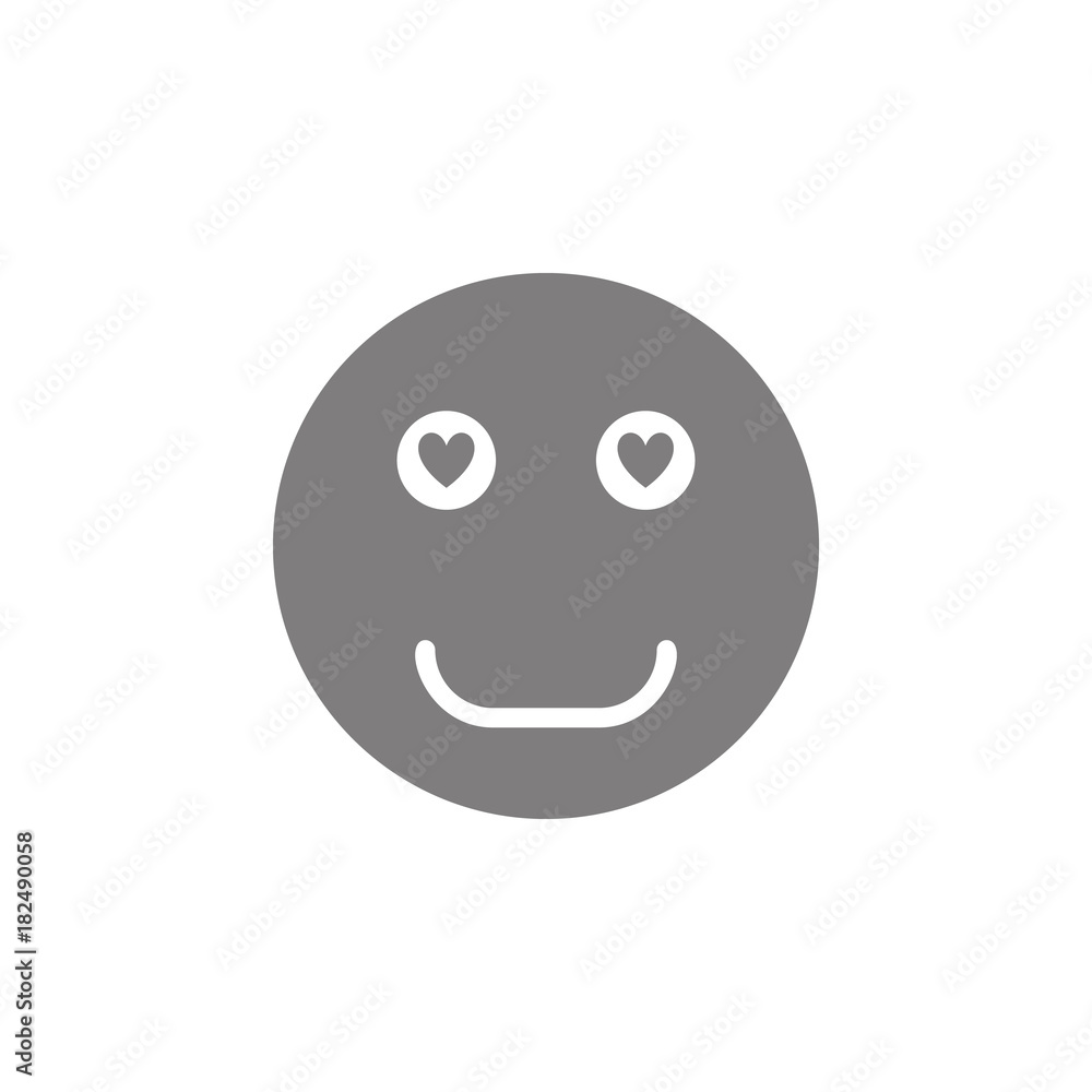 Smiley face in love icon. Web element. Premium quality graphic design. Signs symbols collection, simple icon for websites, web design, mobile app, info graphics Smiley face in love icon. Web element. Premium quality graphic design. Signs symbols collection, simple icon for websites, web design, mobile app, info graphics