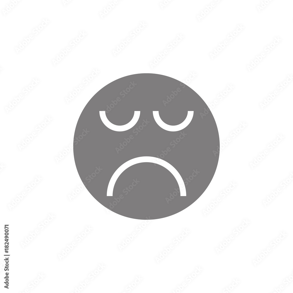 Sad face icon. Web element. Premium quality graphic design. Signs symbols collection, simple icon for websites, web design, mobile app, info graphics Sad face icon. Web element. Premium quality graphic design. Signs symbols collection, simple icon for websites, web design, mobile app, info graphics
