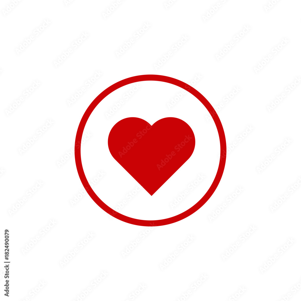 Heart icon, love symbol, isolated vector Heart icon, love symbol, isolated vector