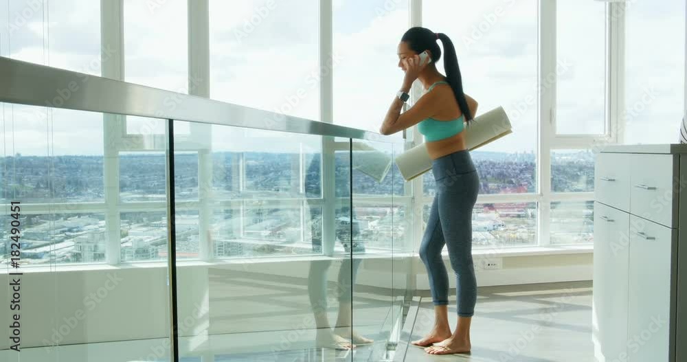 Woman talking on mobile phone Woman talking on mobile phone
