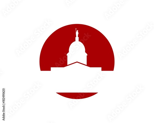 Oklahoma capital silhouette