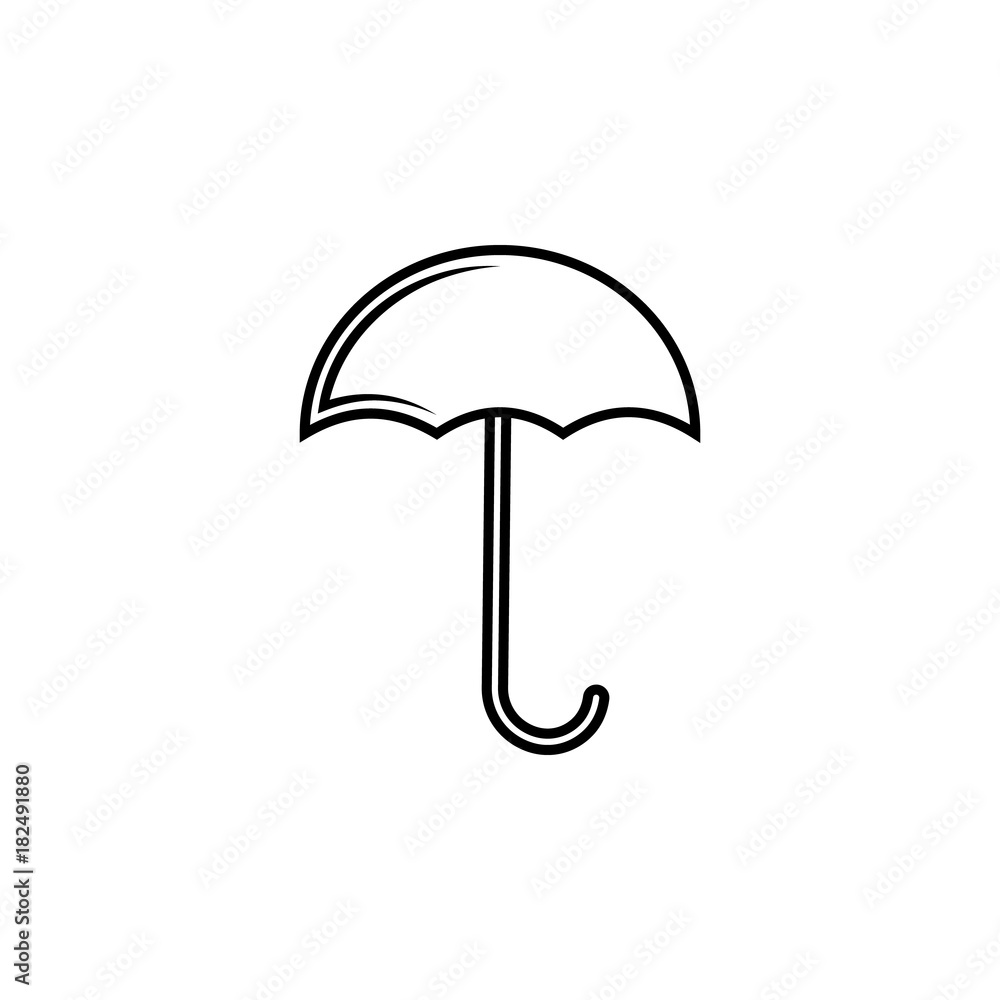 Umbrella line icon Umbrella line icon