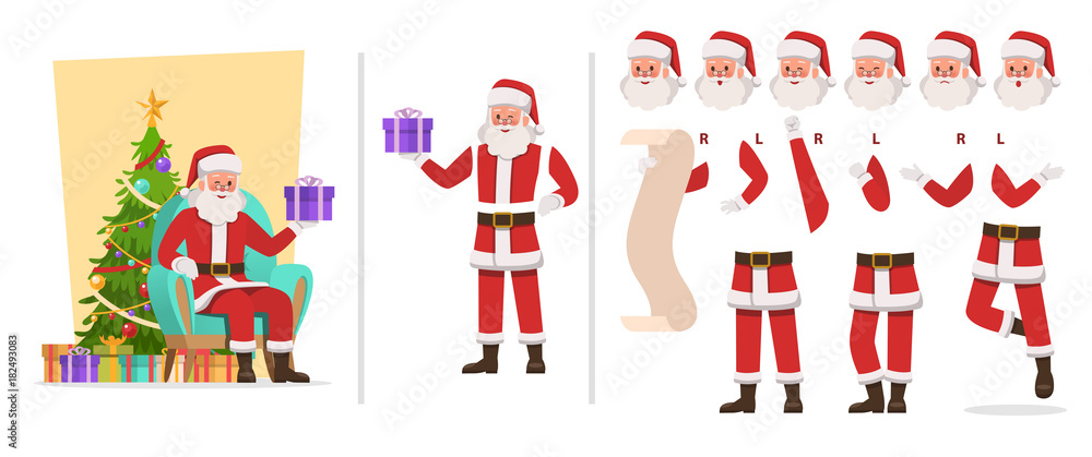 Santa Claus character vector design. no7
