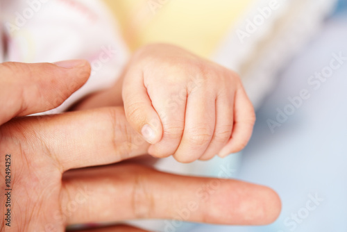 New born baby hand