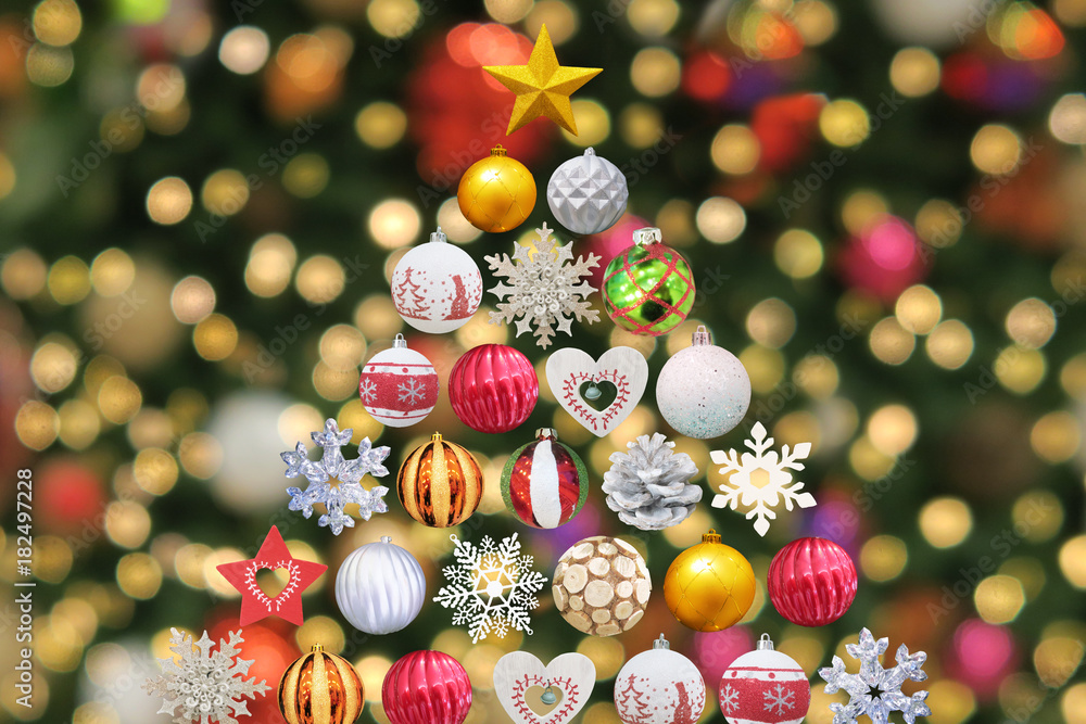 クリスマスオーナメントとイルミネーション背景素材 Stock 写真 Adobe Stock クリスマスオーナメントとイルミネーション背景素材 Stock 写真 Adobe Stock