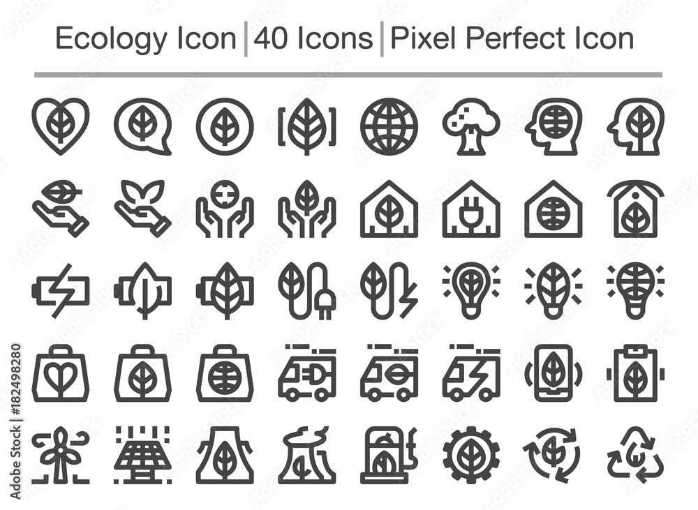 ecology line icon,editable stroke,pixel perfect icon