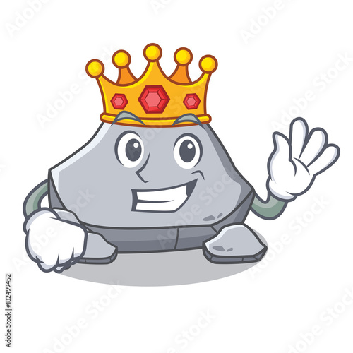 King stone character cartoon style