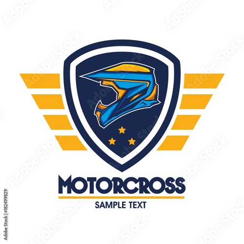 Motocross helmet design template