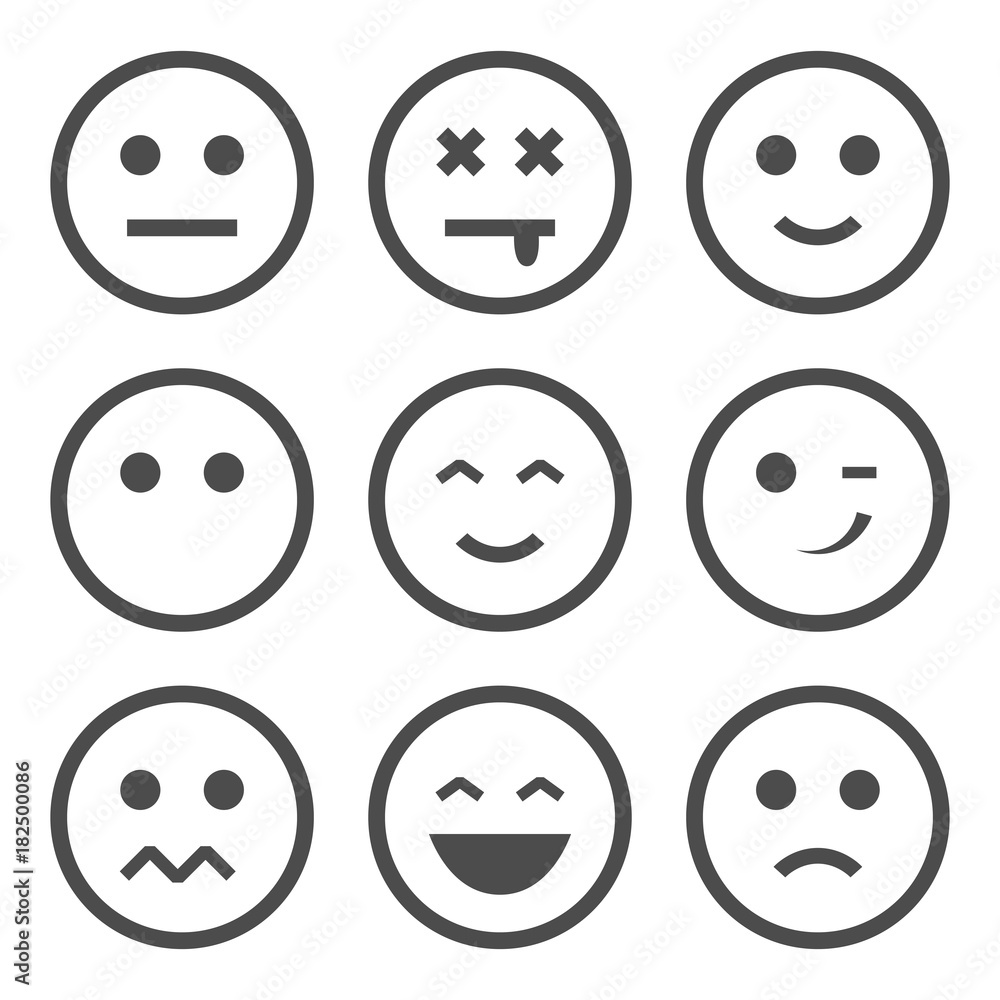 SmileySetGrey SmileySetGrey