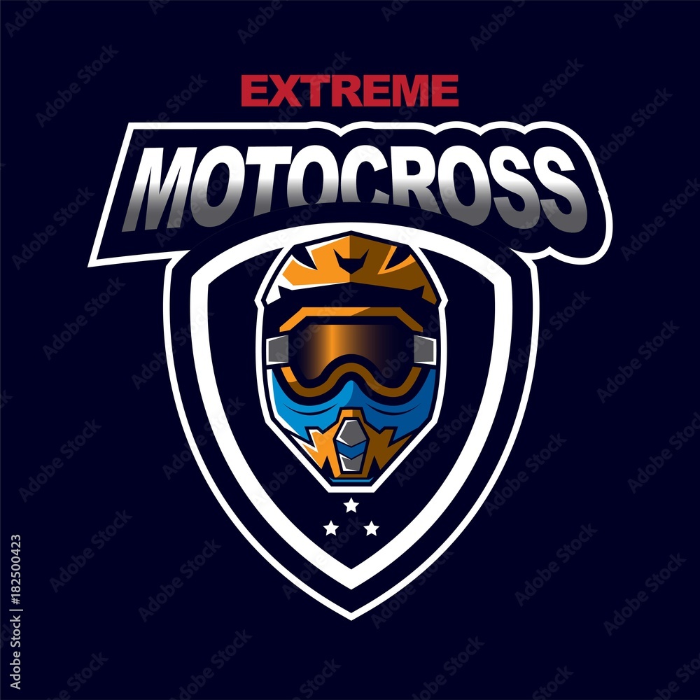 Fototapeta premium Motocross design template