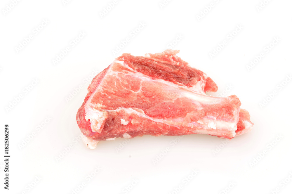 Fresh meat on a white background Fresh meat on a white background