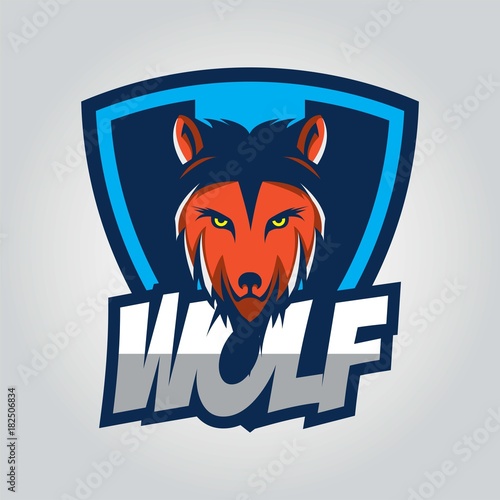 Wolf design template