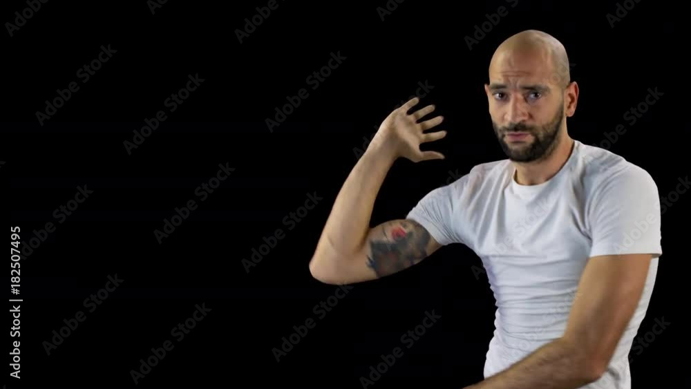 a skillful male dancer dancing in a contemporary style a skillful male dancer dancing in a contemporary style