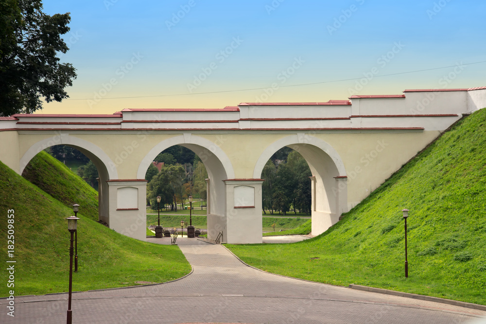 Fortress arch in Grodno, Belarus