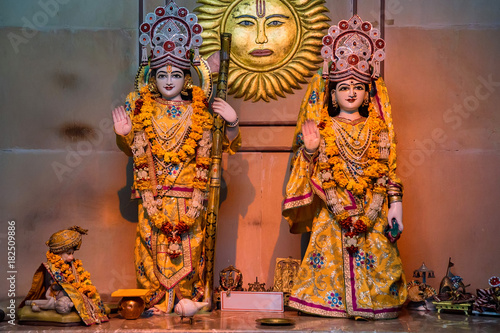 Rama and Sita figures interior decoration