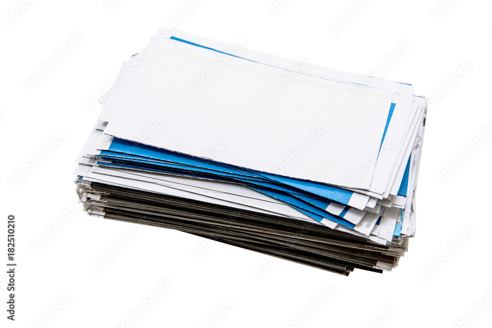 Stack of envelopes/letters isolated on white background Stack of envelopes/letters isolated on white background