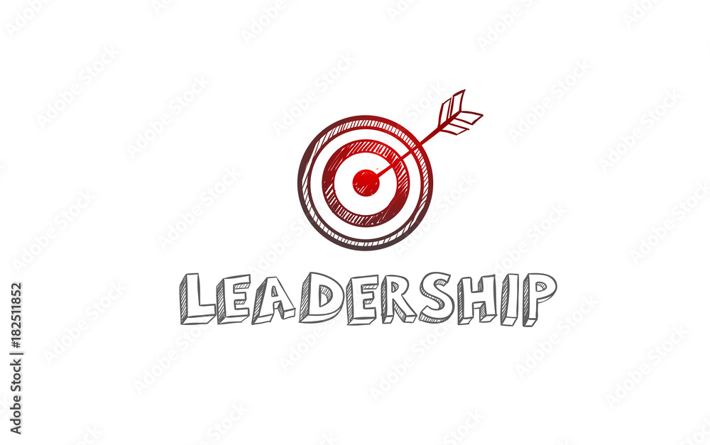 Leadership vector hand drawn Infographic concept. Business strategy, financial managament and office illustration Leadership vector hand drawn Infographic concept. Business strategy, financial managament and office illustration