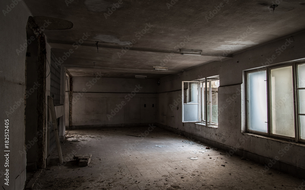 Abandoned industrial building