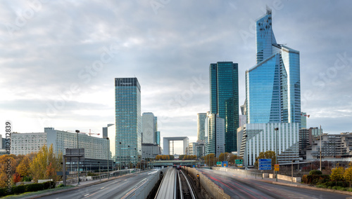 La defense district in Paris , France