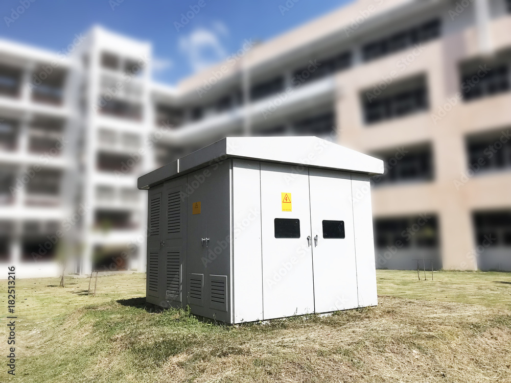 Electric control high voltage relay house. Electrical cabin controller