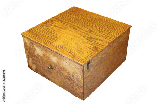 very old wooden box © taviphoto