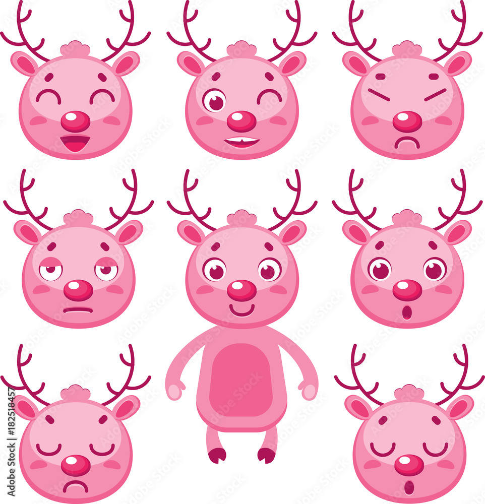 Obraz premium Deer Pink